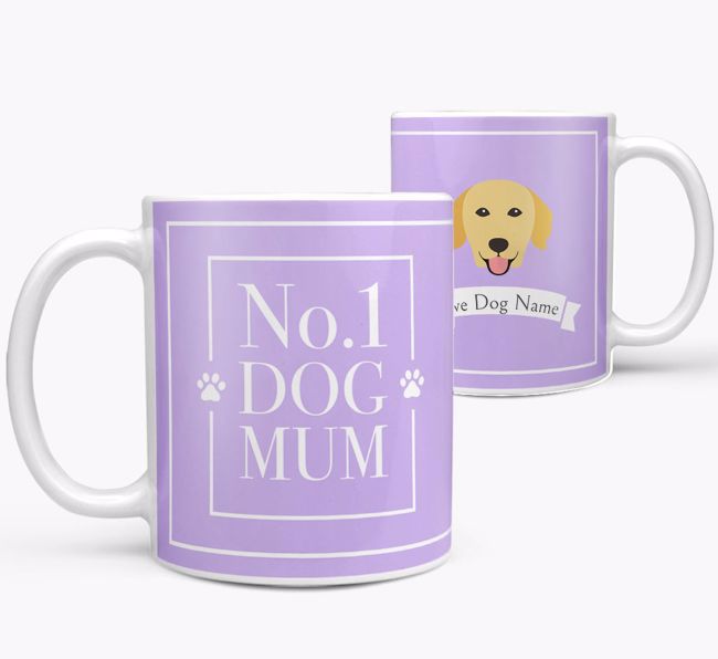 Personalised 'No.1 Mum' Mug from your {breedFullName}